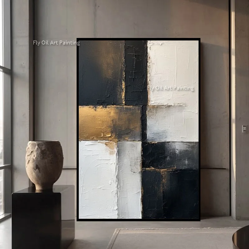 black-beige-original-design-hand-painted-oil-painting-new-brown-beige-white-canvas-thick-artwork-for-home-wall-decor-as-gifts