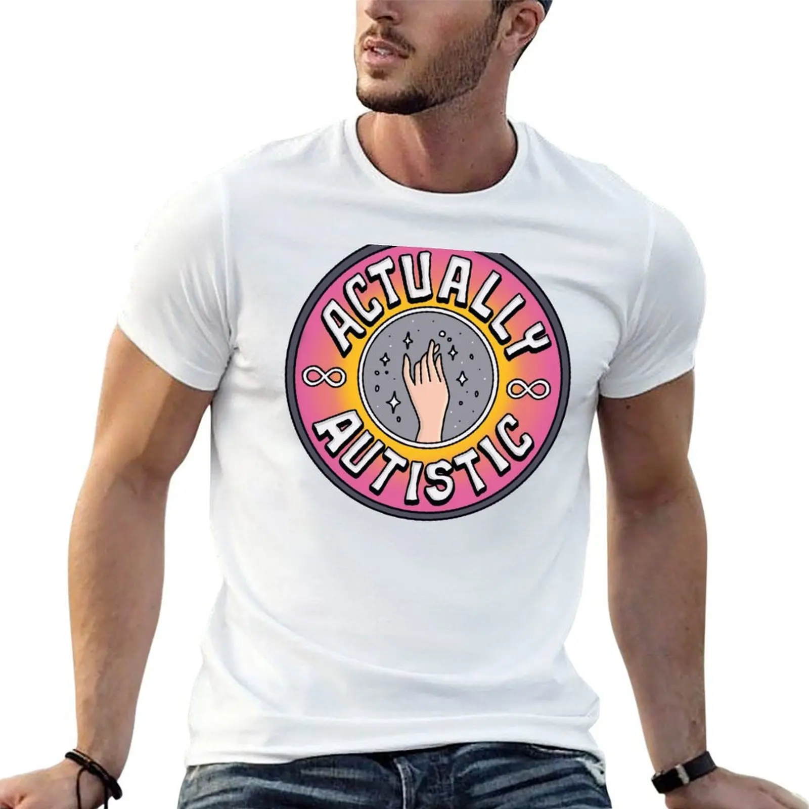 

Actually Autistic T-Shirt man graphic t shirt man t shirt graphic man t shirt cotton high quality T-shirt