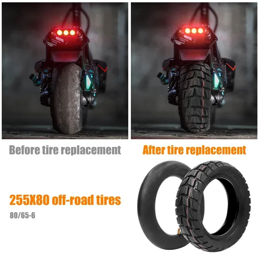 10 Zoll 10x3,0 Innenrohr Außenreifen für Speedual Zero 10X für Kugoo M4 Pro Quick 3 Zero 10X Inokim OX 80/65-6 Elektroroller – Detail 3