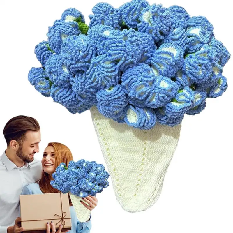 

Flower Bouquet Blanket Carnation Crochet Flower Bouquet Blanket Romantic Boho Charm Soft Relaxing Family Sofa Decoration For