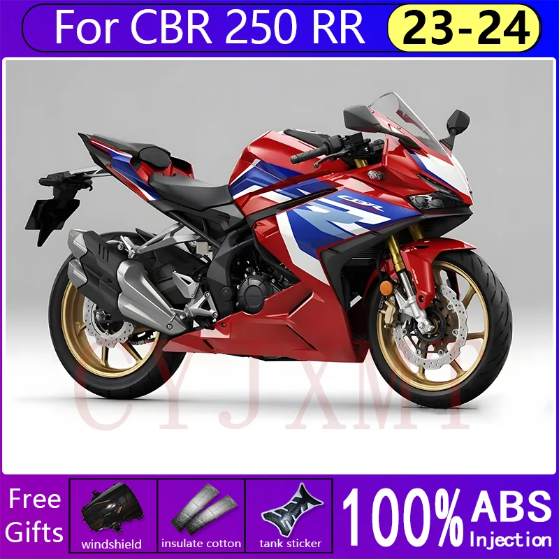 Motorcycle Fairing Kit for Honda CBR250RR CBR 250 RR 2023 2024 ABS Injection Fairings Parts CBR250 23 24 Black Red Bodywork Case