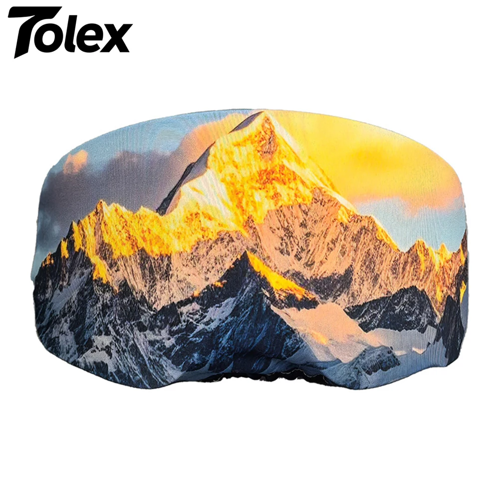 Capa Protetora para Óculos de Esqui Tolex, Protetor de Vidro para Neve, Capa Portátil à Prova de Poeira e Anti-Risco para Lentes de Óculos de Esqui