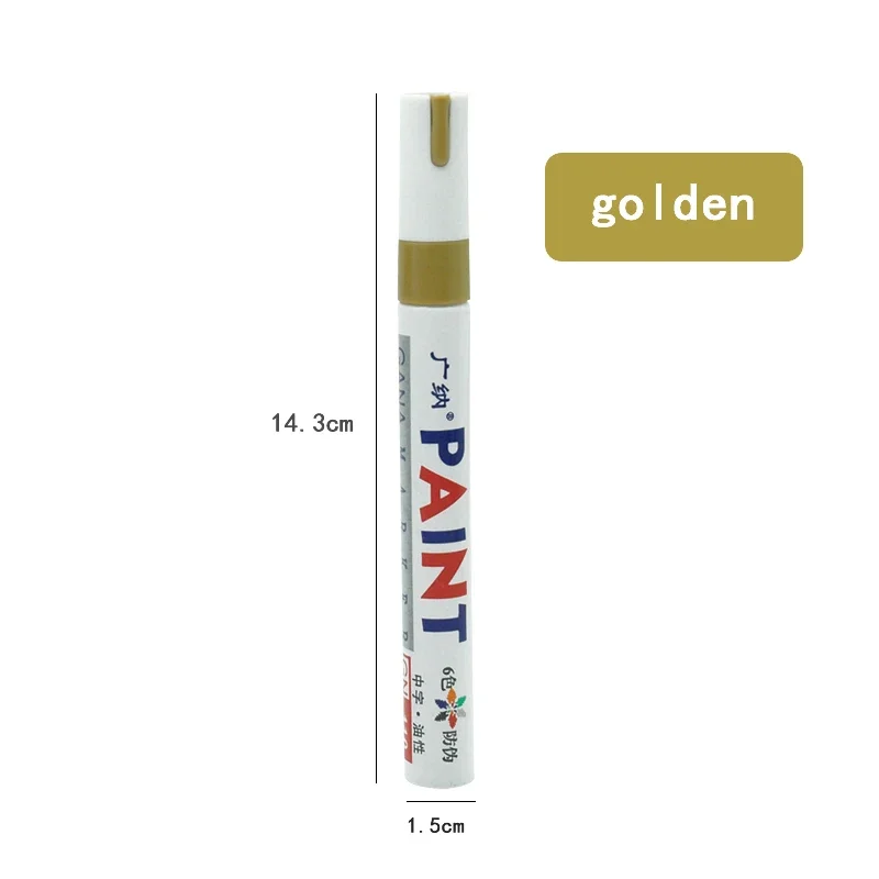 1/12 Stück Farbstift-Farbmarker, wasserfester, ölbasiertes Farbstift-Set für Autoreifen, schnell trocknend und dauerhaft