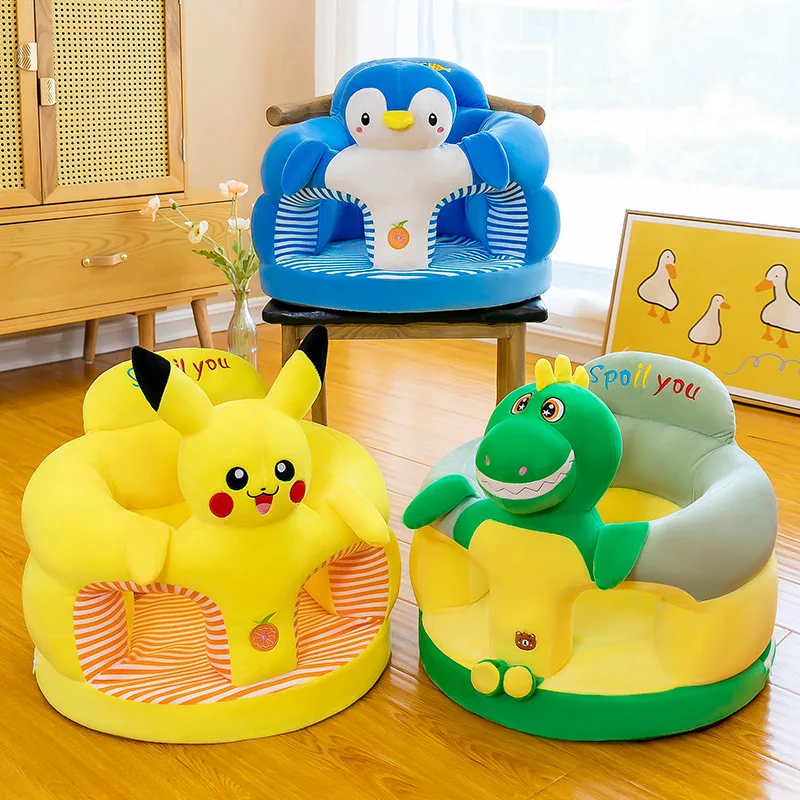 Nieuwe Anti-val Babyzitje Cartoon Knuffel Baby Leren op een kleine bank zitten Anti-stoot Veiligheid zonder vulling Comfortabel Geen geur