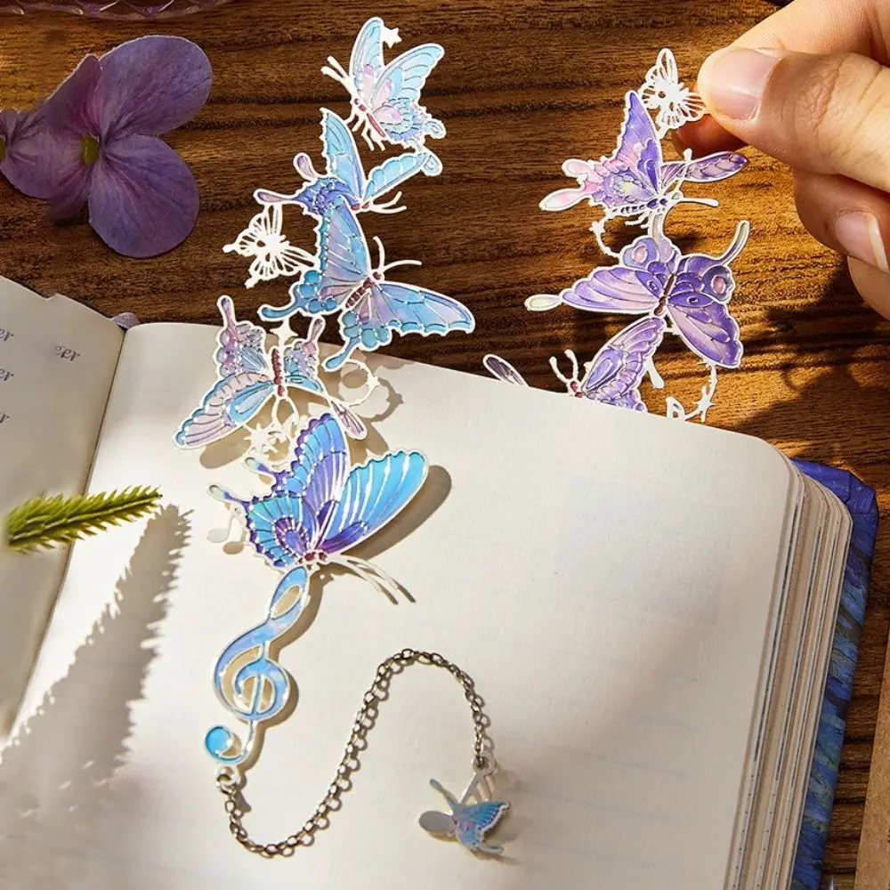 

Colorful Design Butterfly Metal Bookmark Butterfly Shape Retro Style Reading Accessory Exquisite Craftsmanship Bookmark Pendant