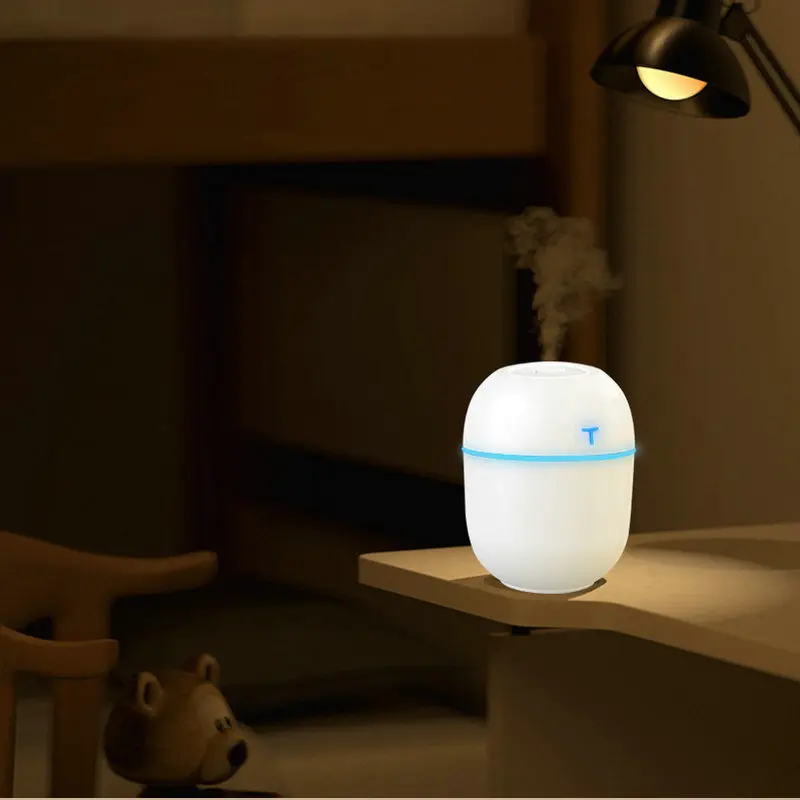 Mini 200ML Air Humidifier Romantic Light USB Essential Oil Diffuser Car Purifier Aroma Anion Mist Maker With LED Lamp