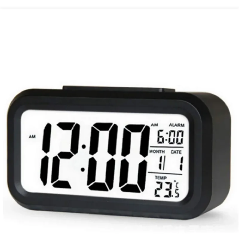 

Small/Larger LED Digital Alarm Clock Backlight Snooze Mute Calendar Desktop Electronic Backlight Table Desktop Clocks