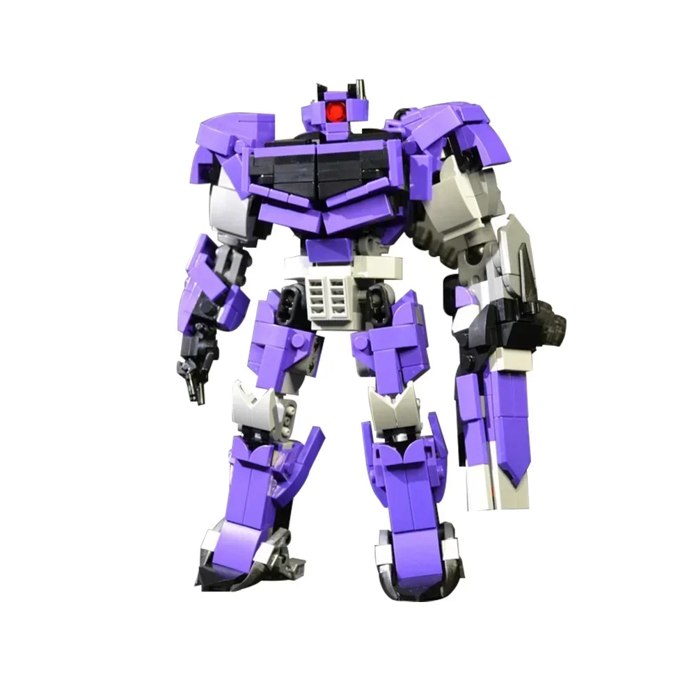 MOC Megatron Transforming Mech Robot Bricks Model Autobots Movie Bumblebee Shapeshifting Justice Robot Building Blocks Toys Gift