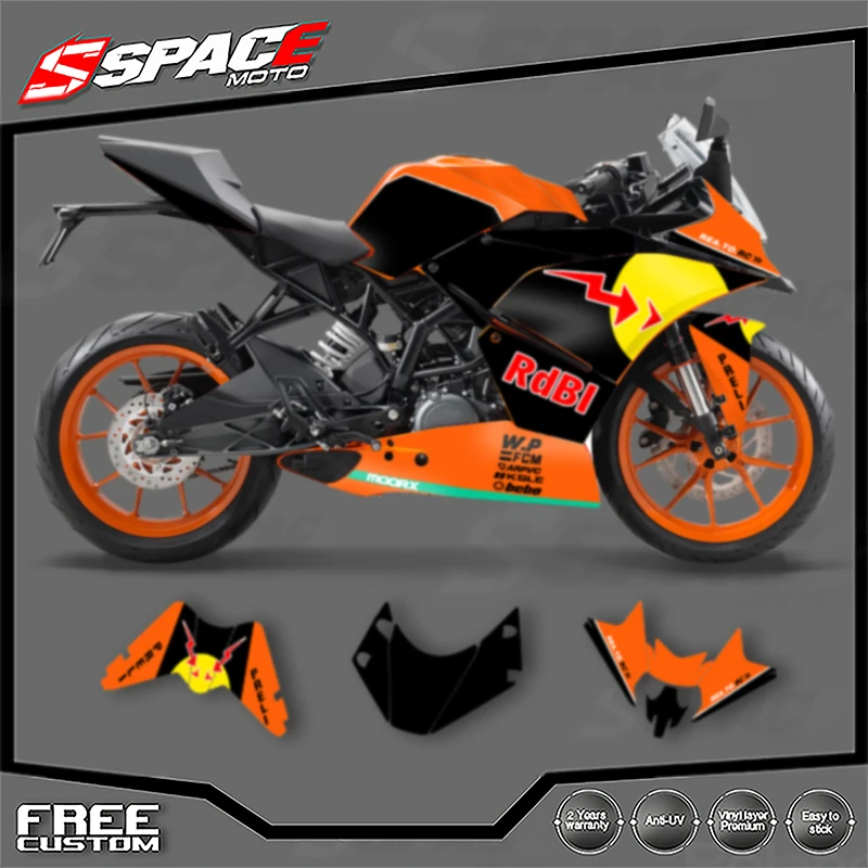 

SPACE Custom Motorcycle Graphics For KTM 2014 2015 2016 RC 14-16 RC250 390 Decal Stickers Kits 006