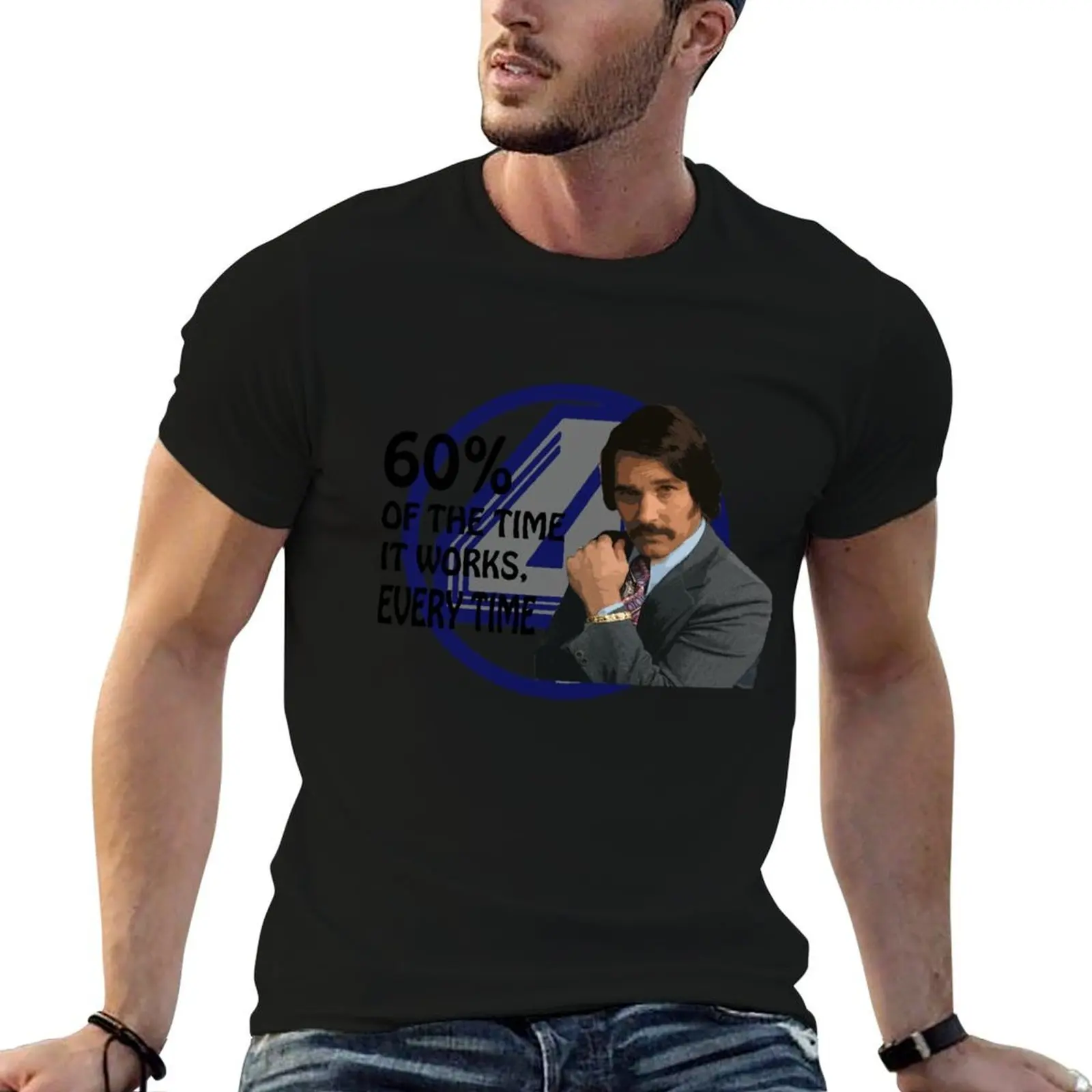 Anchorman - Fantana T-Shirt plus sizes Luxury man T-shirt men