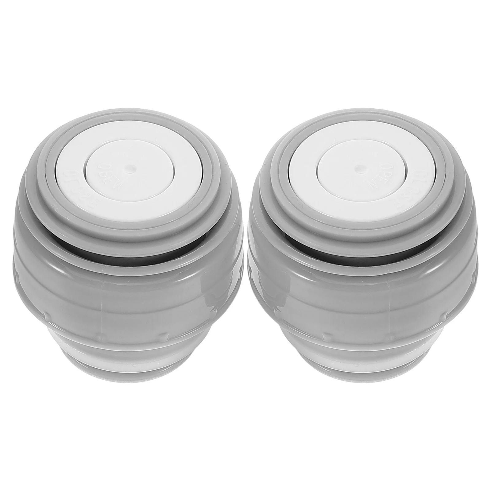 

2pcs Inner Lid Switch for Vacuum Travel Mug Insulated Water Bottle Steel Flask Cap Stopper Black Plastic Amosfun