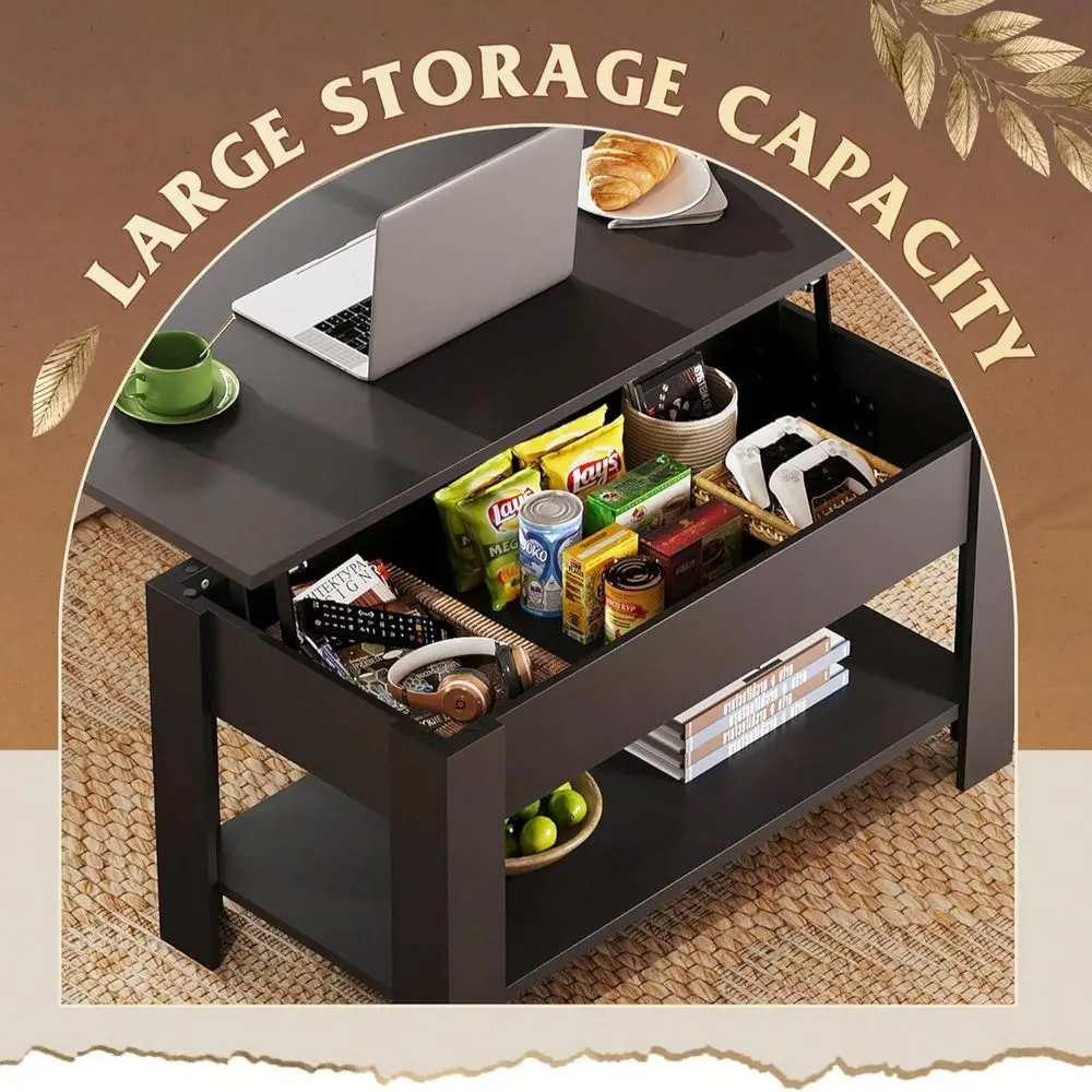 

Style Furniture Table 39 Lift Top Coffee Table With Hidden Compartment Storage Shelf Living Room Center Table Office Reception