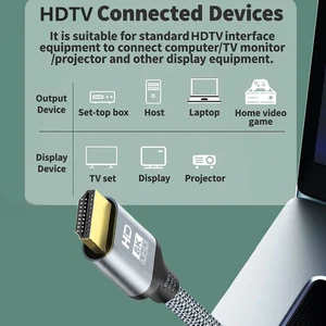 0.5-1.5 م 60 هرتز 2.1 فولت 4K 144 هرتز HDTV 8K كابل ثلاثي الأبعاد عالي السرعة لجهاز عرض الكمبيوتر PS وحدة التحكم في الألعاب الصوت والفيديو 6 جهاز عرض ألعاب المبيعات الرئيسية 144 هرتز - No5