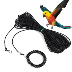 Pet Bird Outdoor Training Harness Rope Bird foot Chain Parrot Anti-flying Traction Straps Bird Feet Bracelet Alloy Foot Ring