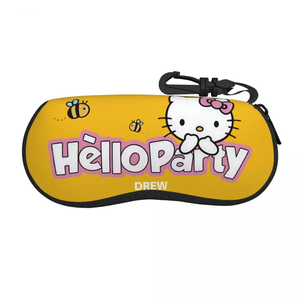 

Cartoon Sanrio Hello Kitty Cat Eyeglass Glasses Case Men Women Soft Sunglasses Protective Pouch