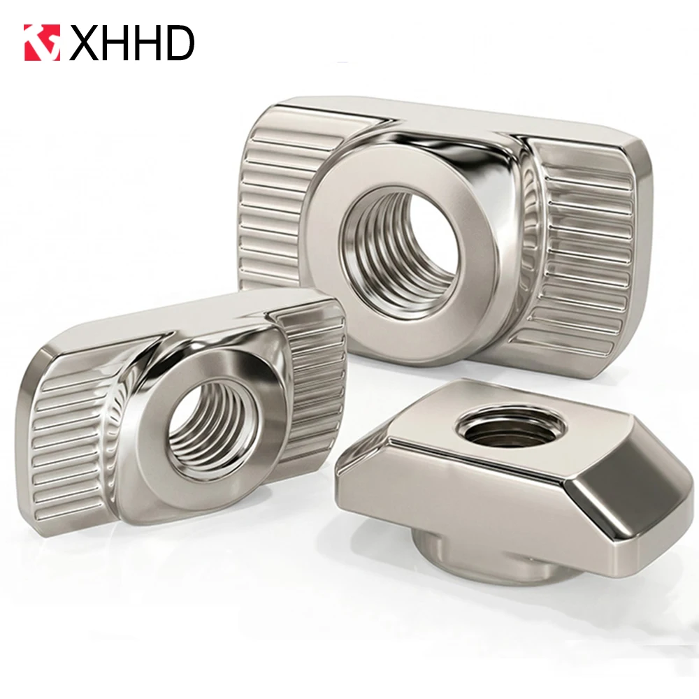 20/50/100pcs T-nut T Ship Shape Nut M3M4M5M6M8 for 20 30 40 45 Series Aluminum Profile Extrusion Slot Track Hammer Nut
