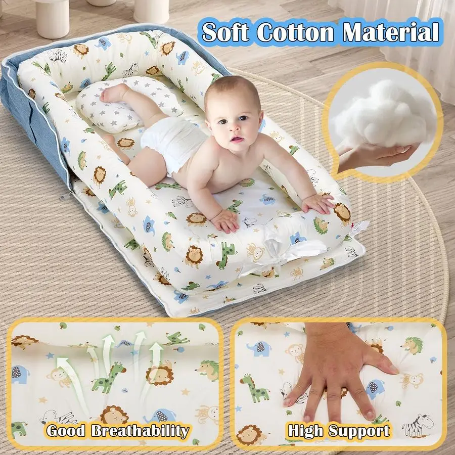 كرسي استرخاء لحديثي الولادة، كرسي أطفال محمول قابل للتنفس للأطفال من عمر 024 شهرًا، مقاس قابل للتعديل للسفر المنزلي ثنائي الغرض للأطفال