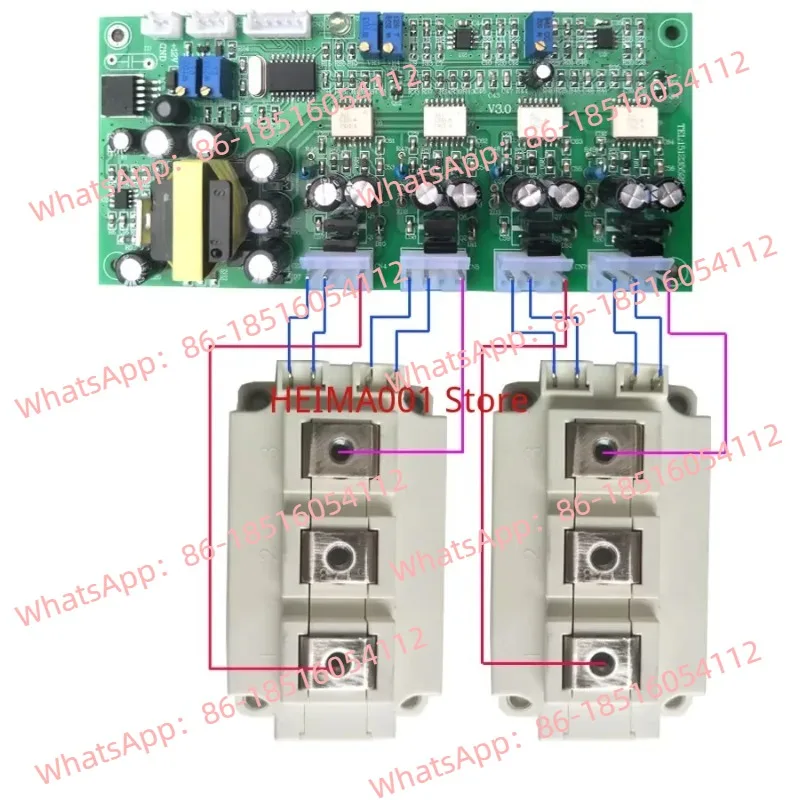 Módulo De Control IGBT Alta Potencia Onda Sinusoidal Pura, Placa De Controlador De 2000A
