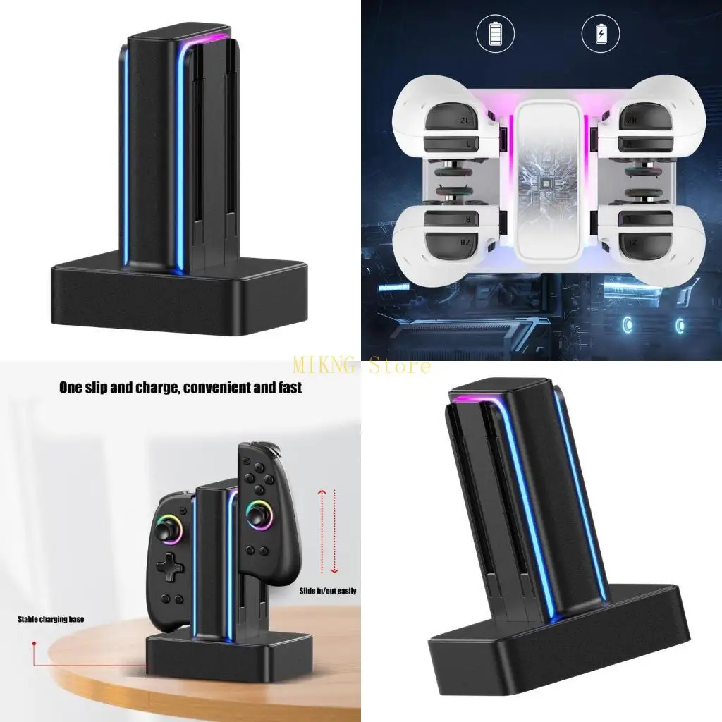 

Charging Stand Universal Charging Station ABS Dock for 4 Switches Game Gamepad best sale
