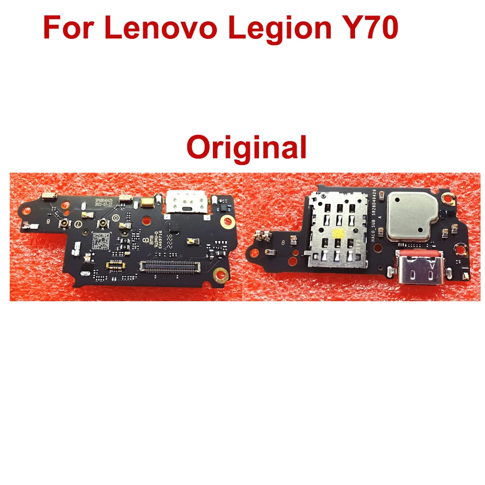 

Original For Lenovo Legion Y70 Game USB Plug Fast Charging Port Connector Charge Board Microphon Sim Card Tray Plate Flex Cable