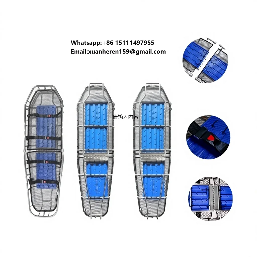 

CE ISO Certified Dragon Manual First Aid Basket Stretcher Waterproof Load Bearing Stainless Steel Emergency Multifunctional