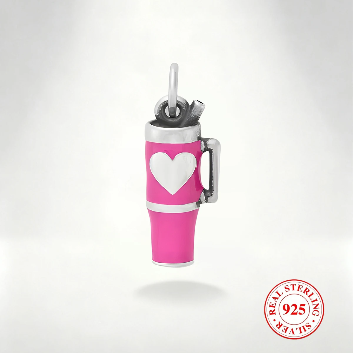 

1 PC S925 Pure Silver Water Bottle Pendant,Exquisite And Colorful DIY Pendant, Suitable for DIY Necklace and Bracelet Decor