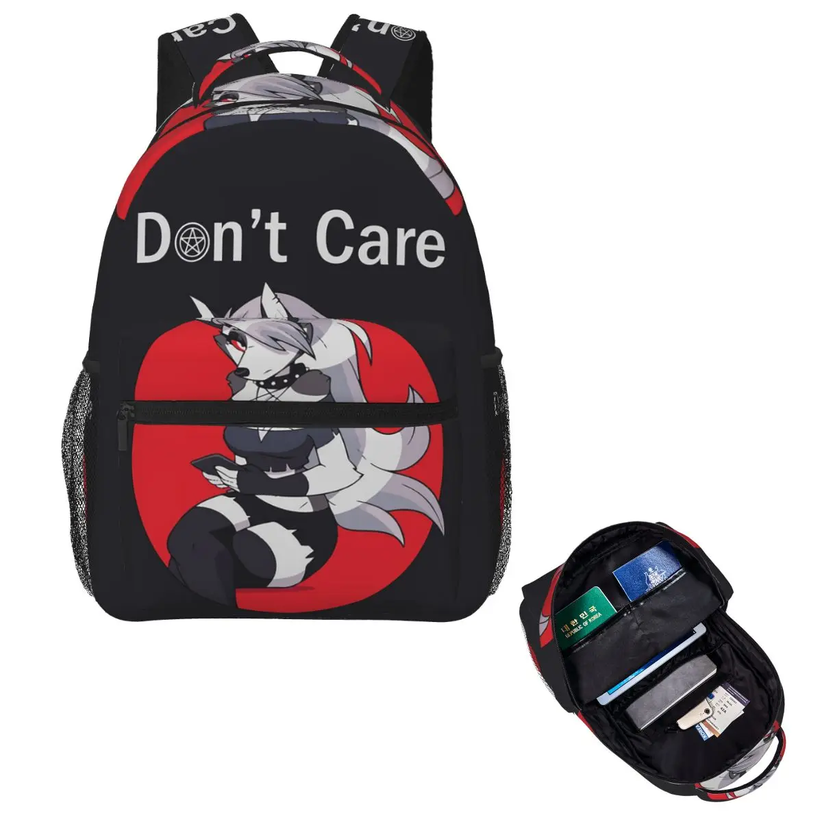 

Loona Collage Helluva Boss Anime Backpack Hot Sale Daypack Large Capacity Children BookBag School Bag Shoulder Bag for Men Women