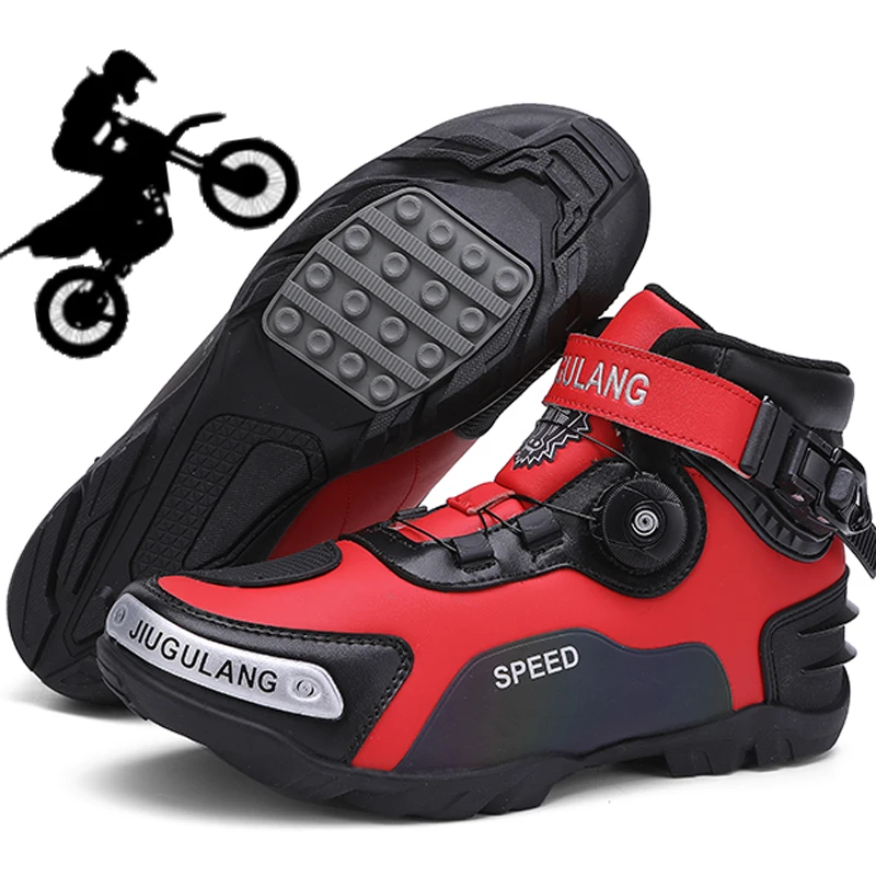 

New Men's And Women's Motorcycle Shoes High Top Anti Slip Training Motorcycle Shoes Couple Outdoor Hiking Shoes Hiking Boots Mac