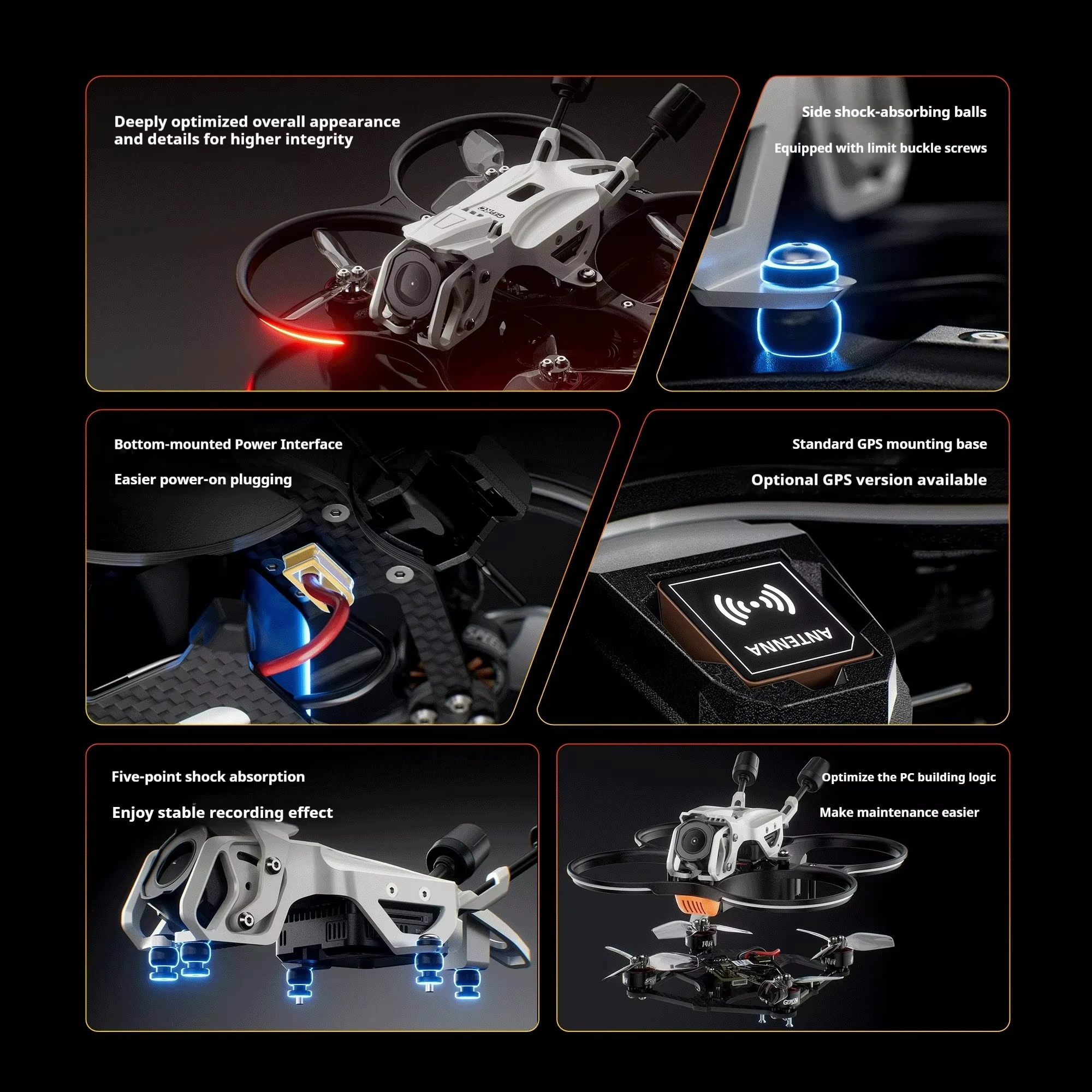 Sem bateria GEPRC Darkstar 25 - Drone Kit Octocopter avaliação e preço