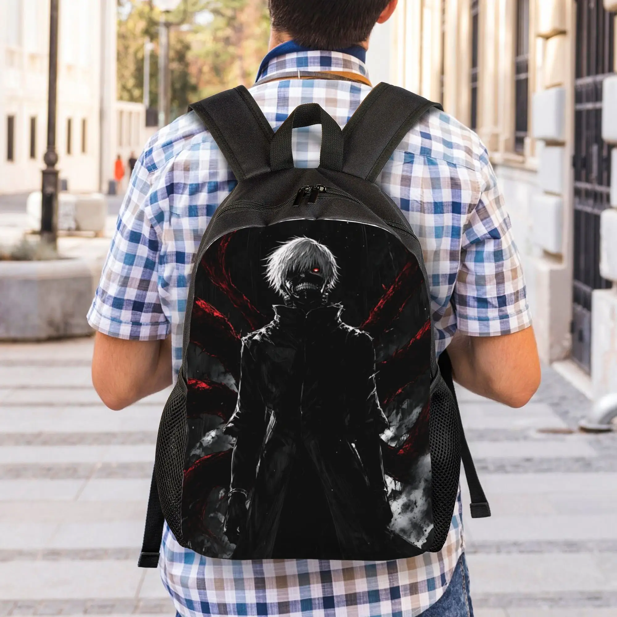 Fashion Halloween Tokyo Ghoul Kaneki Backpacks Its Bag  mochila Campus Sturdy Shoulder Rucksack