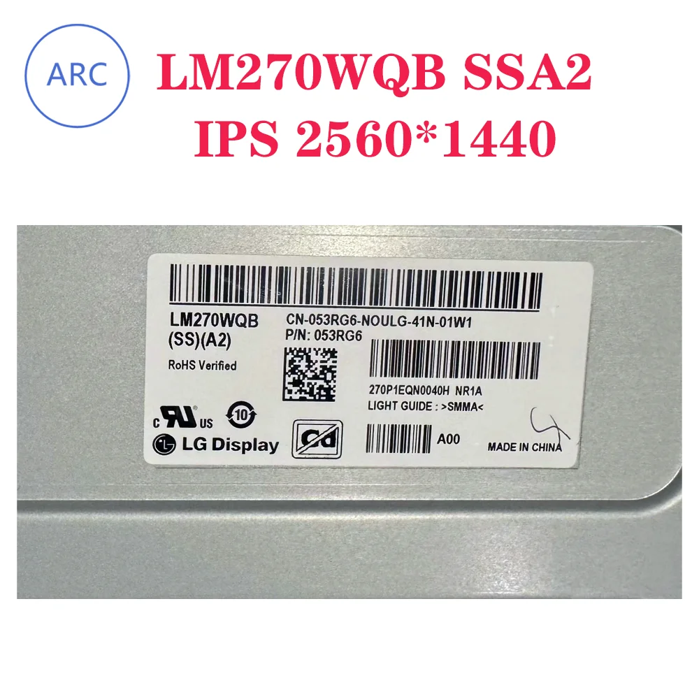 LM270WQB-SSA2  New IPS LCD Screen LM270WQB (SS)(A2)  2K 240HZ Display Panle