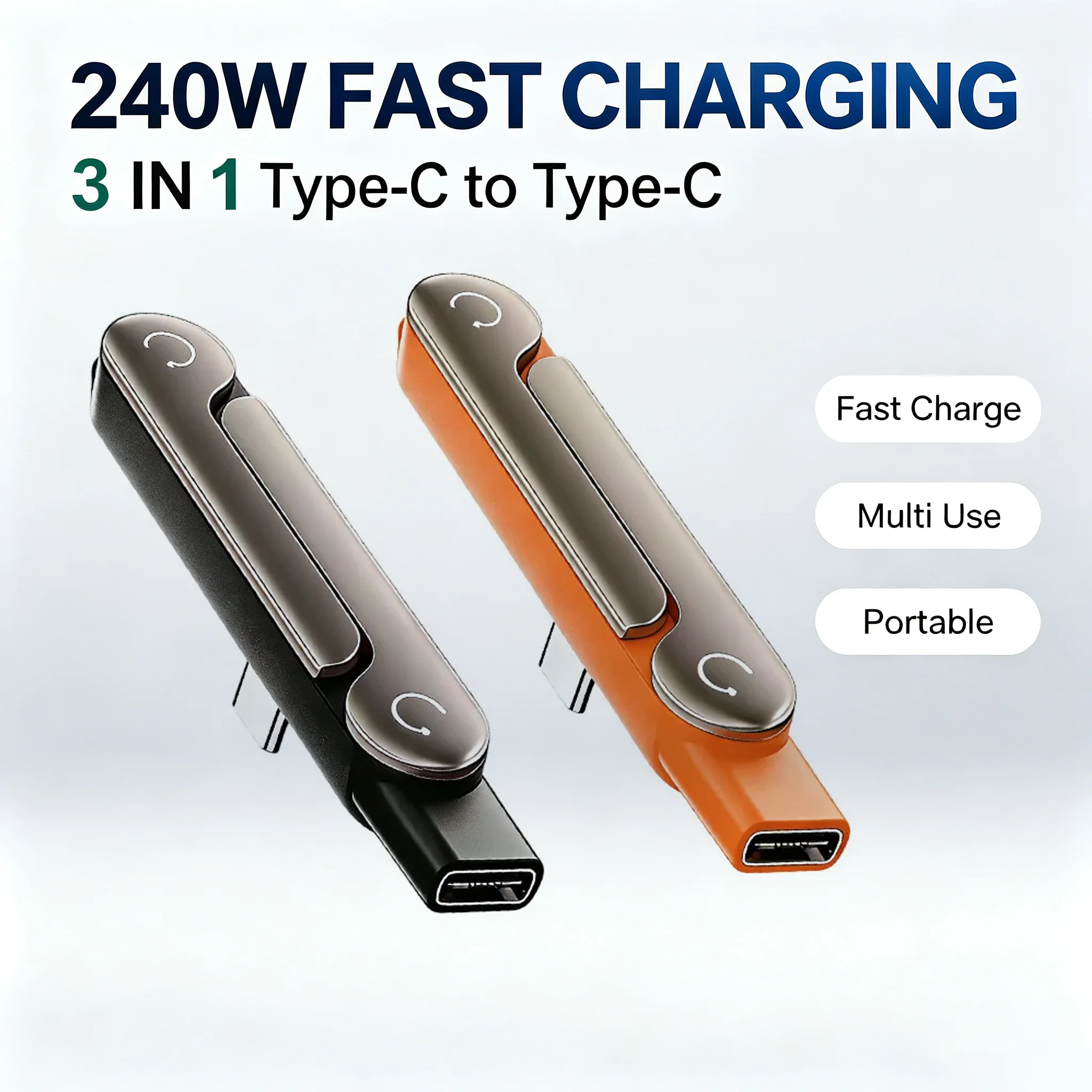 USB Type C Flat Charger Charging Cable C Kick Cable Stand With Invisible Support Foldable Phone Holder 240W Charge Wire Bracket
