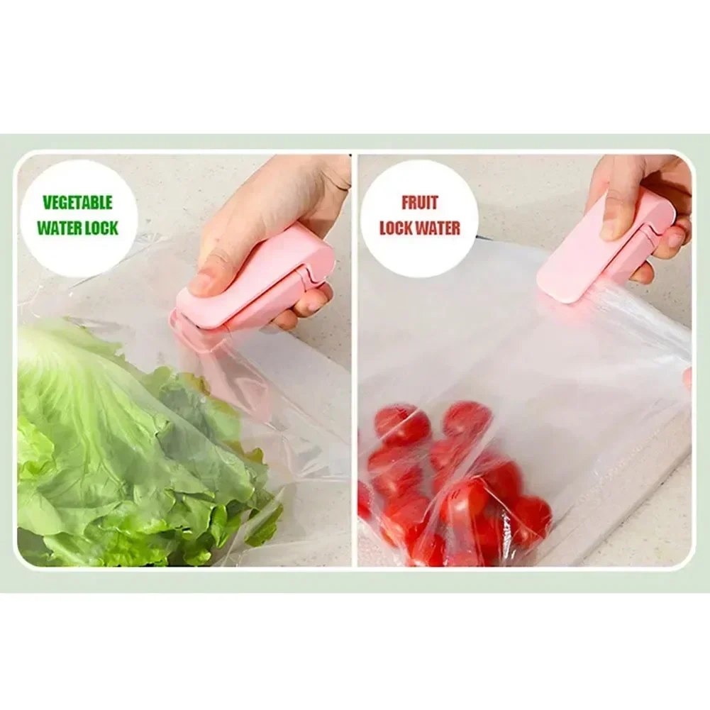 Kitchen Gadget Sealing Machine Mini Plastic Package Sealer Food Close Storage Bags Clips Heat Bag Sealer Portable Sealers