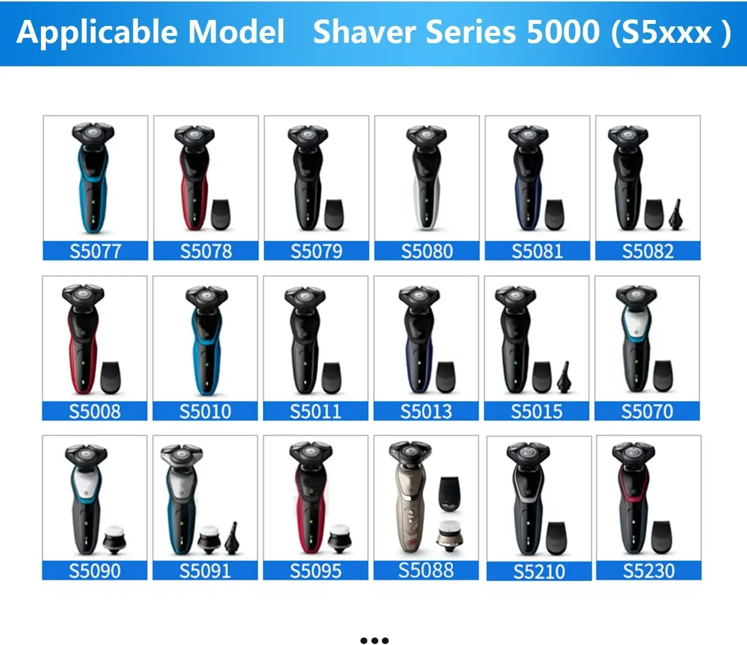 XX50 Replacement Head Blade Compatible with Series (S5xxx)