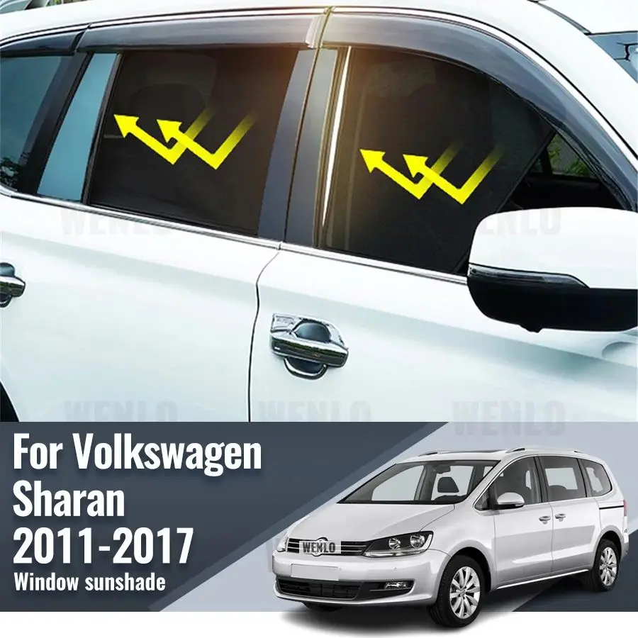 

For Volkswagen VW Sharan 2011-2023 Car Sunshade Visor Front Windshield Frame Curtain Rear Baby Side Window Sun Shade Shield