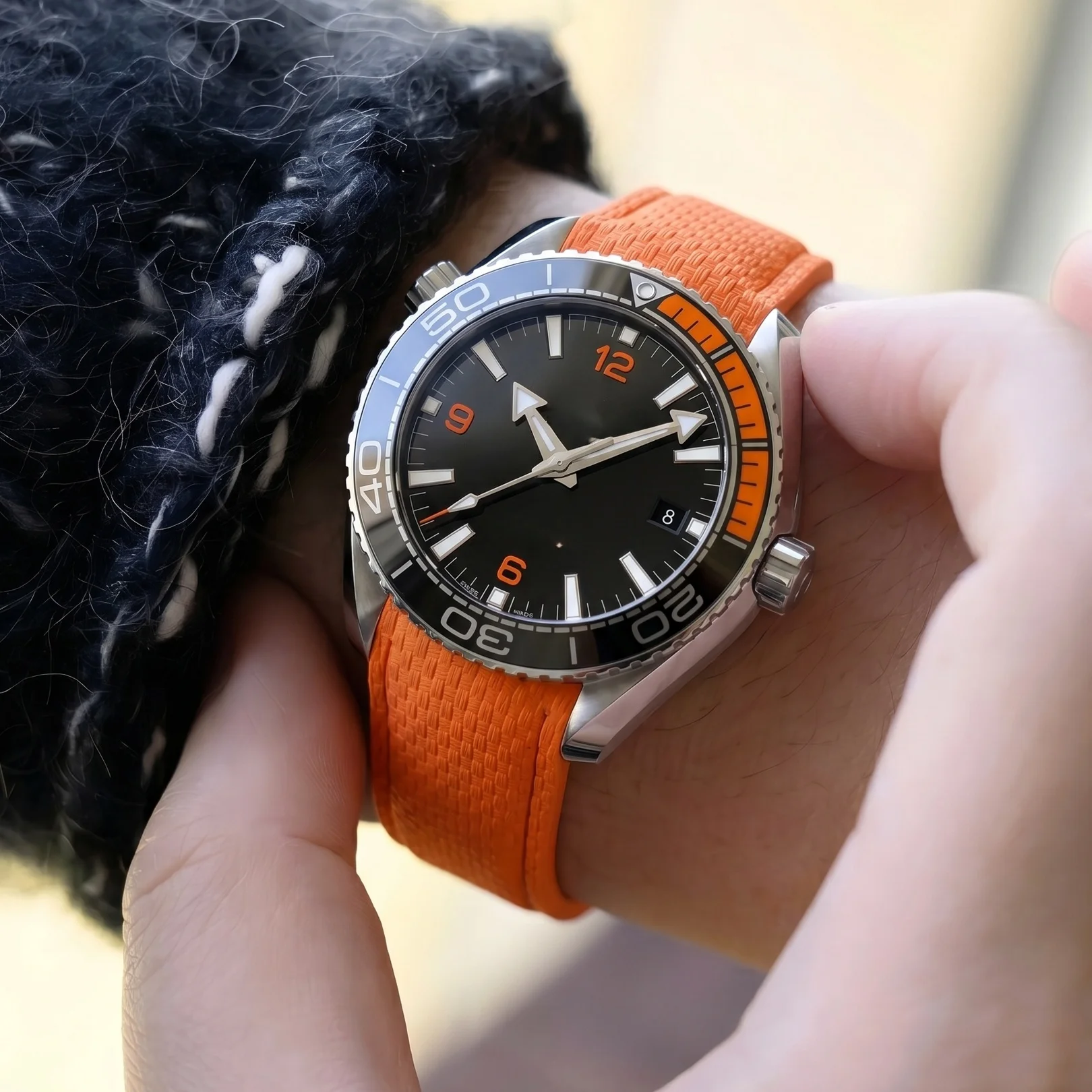 18/19/20/21/22/24mm Quick Release FKM Fluororubber Watch Strap for Tissot Le Locle Timex Longines Rolex Omega Watchband Bracelet
