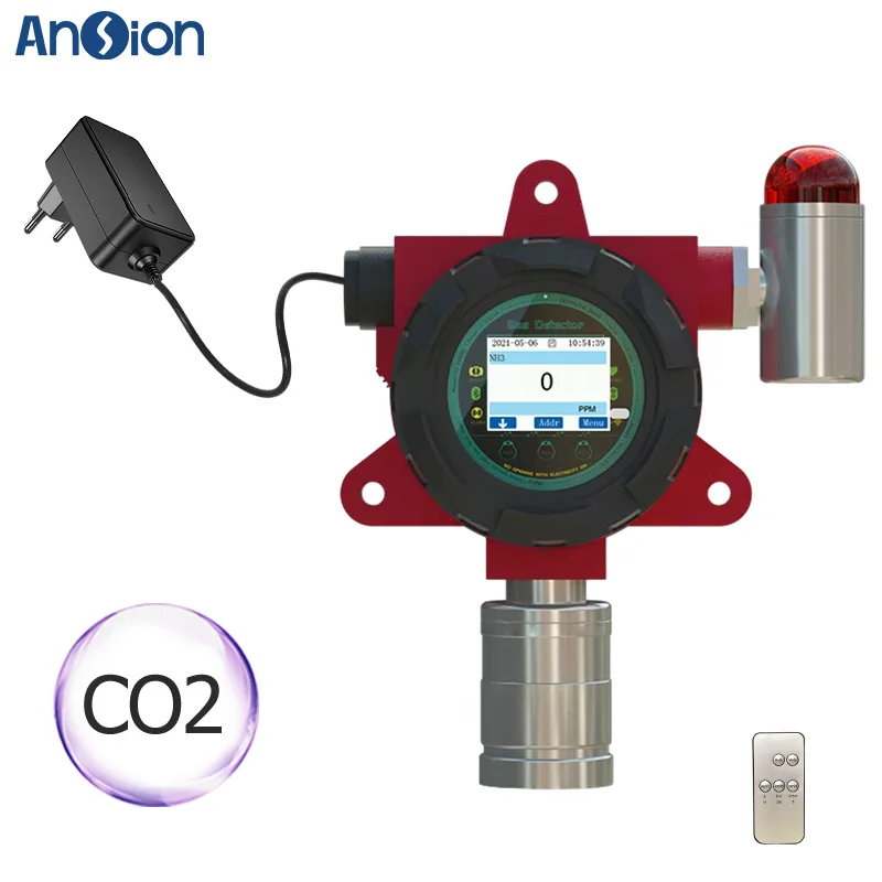 Industrial CO2 Detector CO2 sensor Fixed Carbon dioxide Detector 4-20mA signal output Premium NDIR sensor