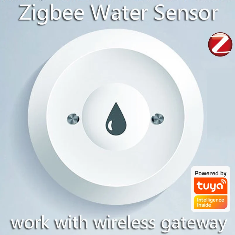 Zigbee Water Immersion Sensor Leakage Sensor Water Linkage Alarm App Remote Monitoring Water Leak Detector work with tuya smart