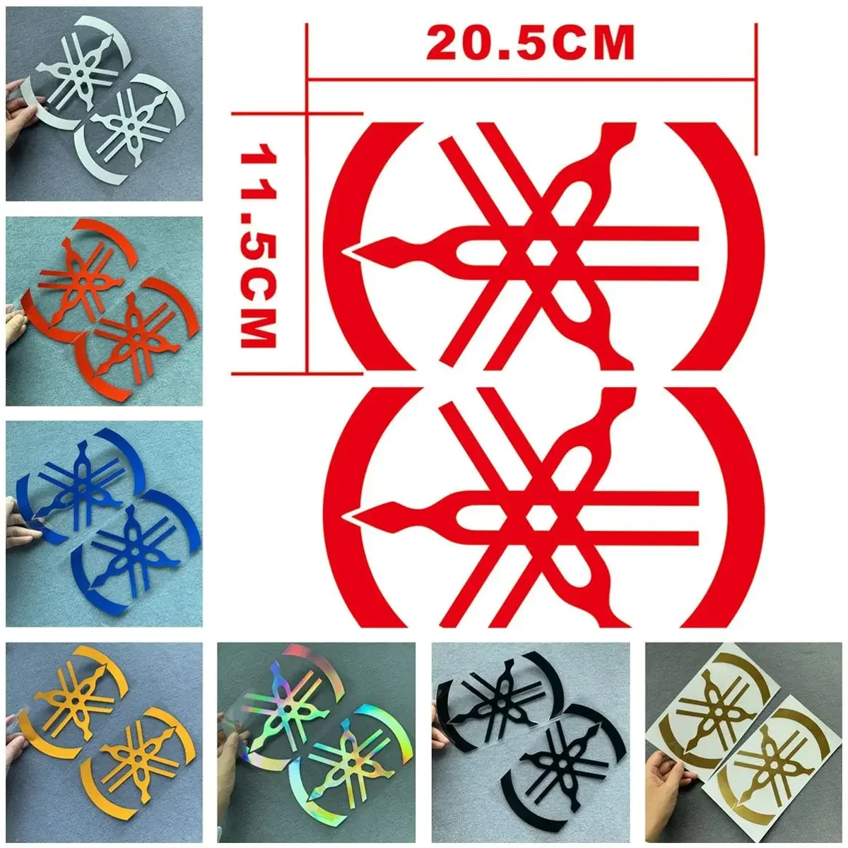 

2PCS/SET Multicolor Abstract Geometric Stickers, Waterproof Decals for Motorcycle & Scooter Decor