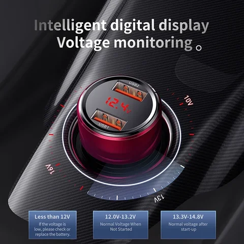 Автомобильное зарядное устройство Baseus 45 Вт QC 4.0 3.0 для Xiaomi Huawei Supercharge SCP Samsung AFC Quick Charge Fast PD USB C Портативная зарядка для телефона
