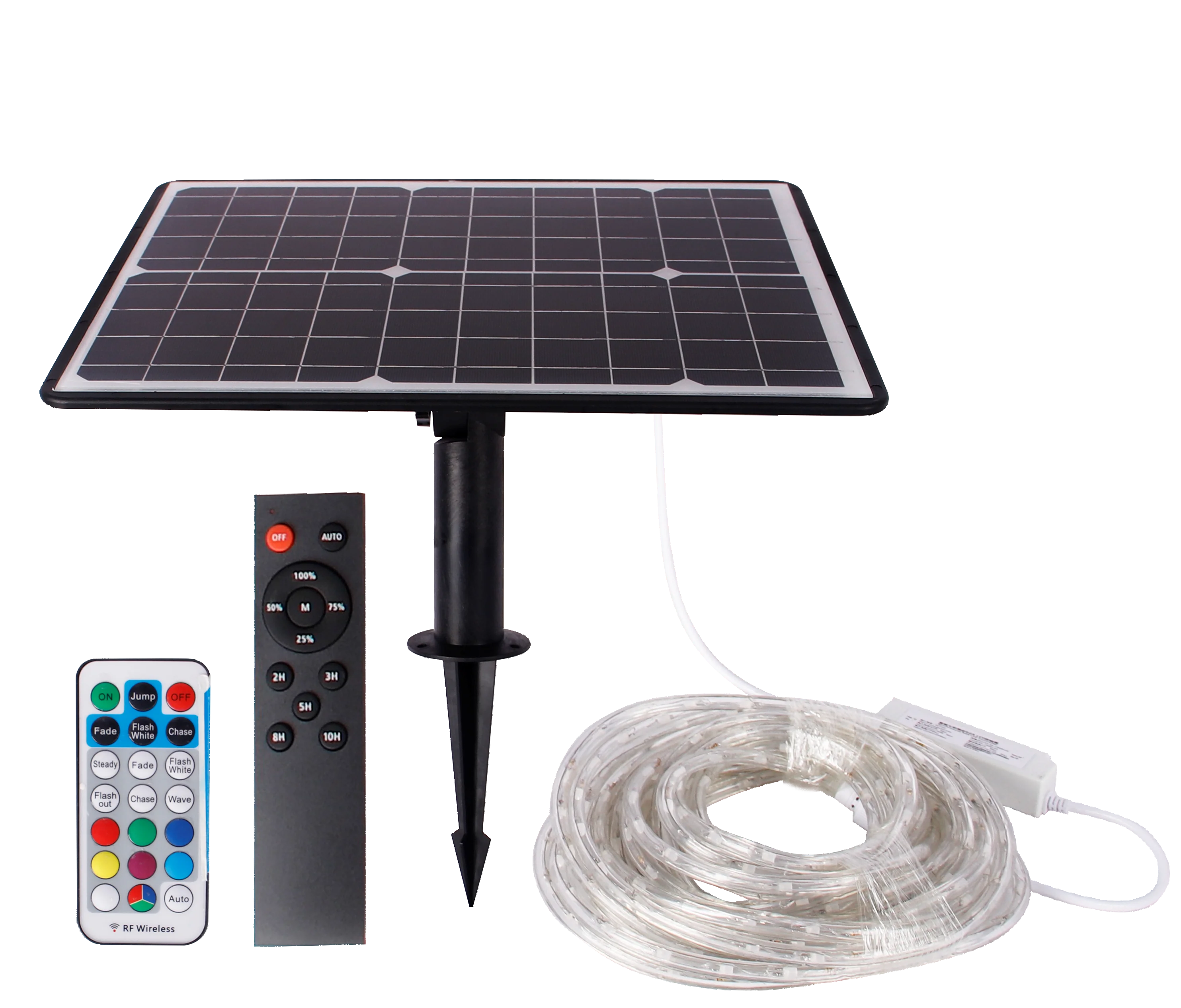 Garden Solar-Powered LED Strip - Waterproof Solar Light Strip with Remote, Color Changing Solar Light Strip for Party