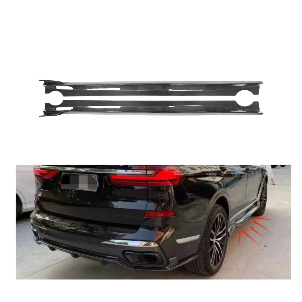 

STLFDK Style Real Carbon Fiber Side Skirts for BMWs X7 G07 2019-2022 New Condition Bumper Side Rails