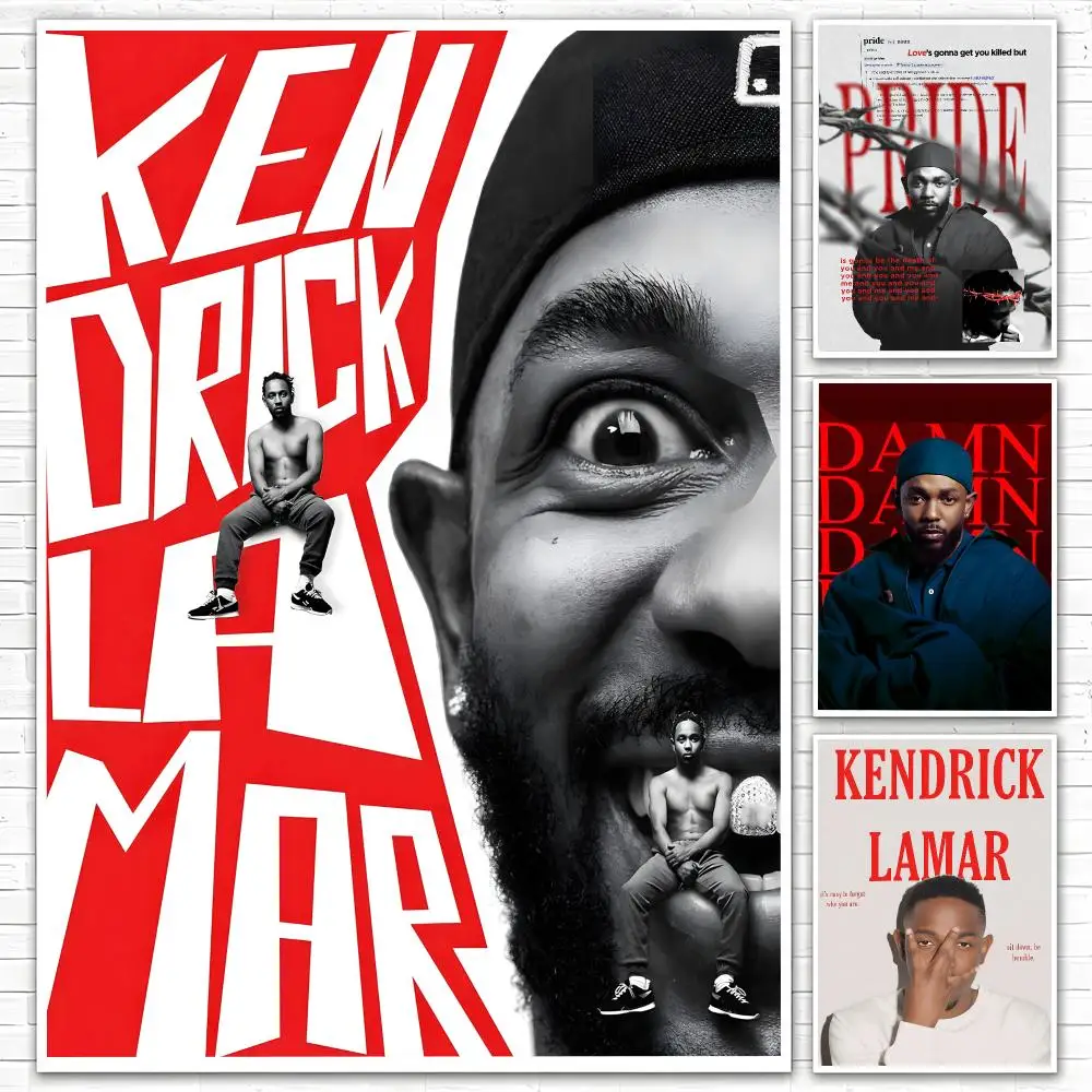 Rapper Kendrick Lamar Poster Poster All-match HD Waterproof Self-Adhesive Wall Art Sticker For Home Bedroom