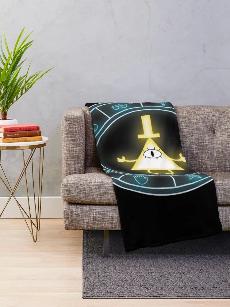 Bill cipher Throw Blanket throw blanket fur Fleece blanket luxury designer blanket