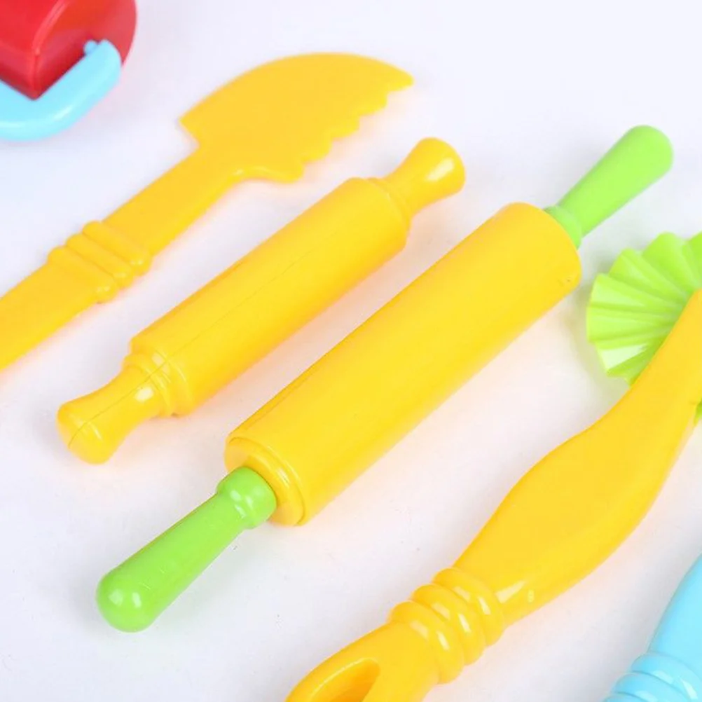 6 قطعة متعددة الوظائف لتقوم بها بنفسك يده الأسطوانة الطين شوبك للأطفال أداة العجين البلاستيسين النمذجة مجموعة التعليمية الفن الحرفية ل #1