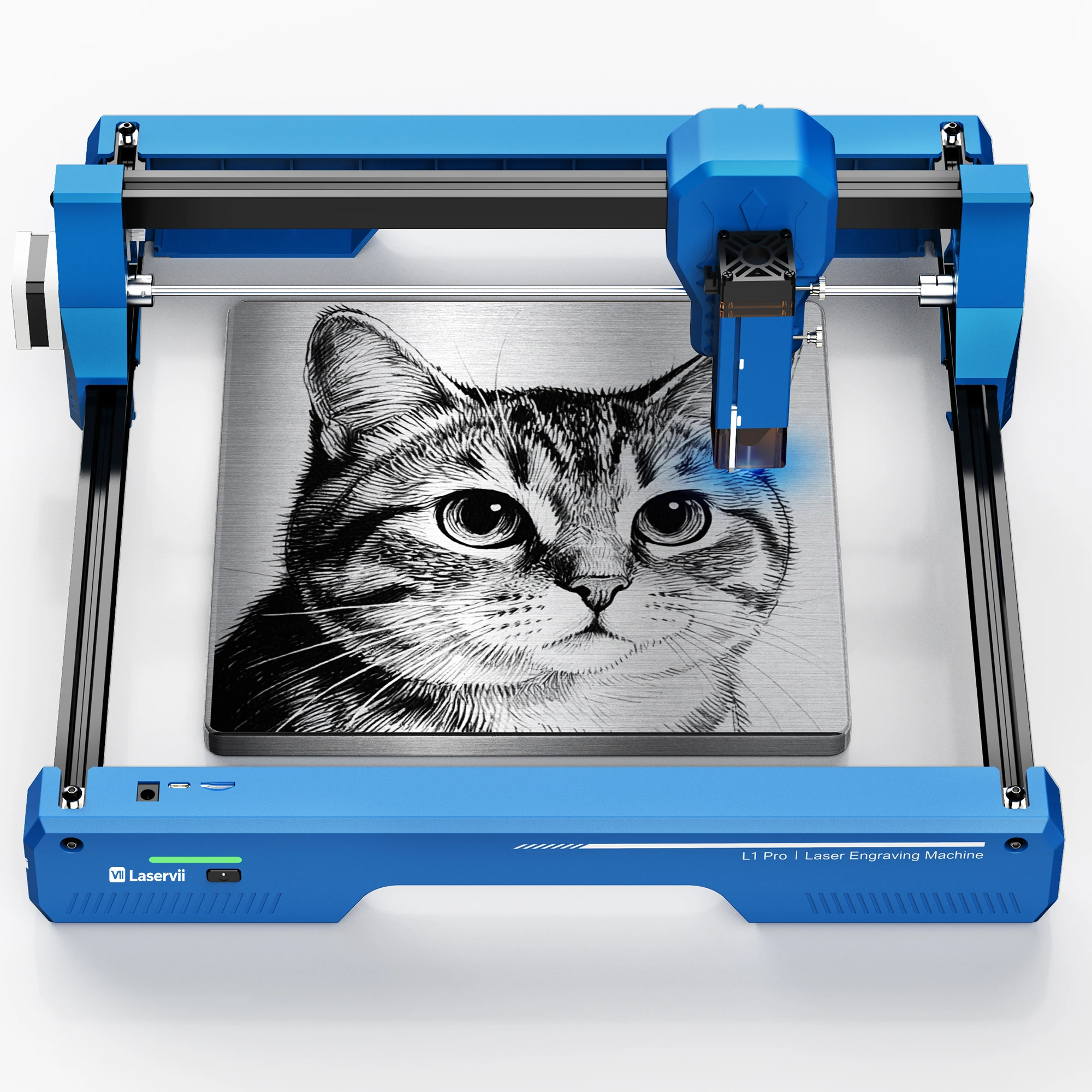 Laservii L1 Pro 7W Laser Engraver L1 Pro 12W Laser Engraving Machine 300x300mm Laser Marker with Bluetooth Clip-on installation