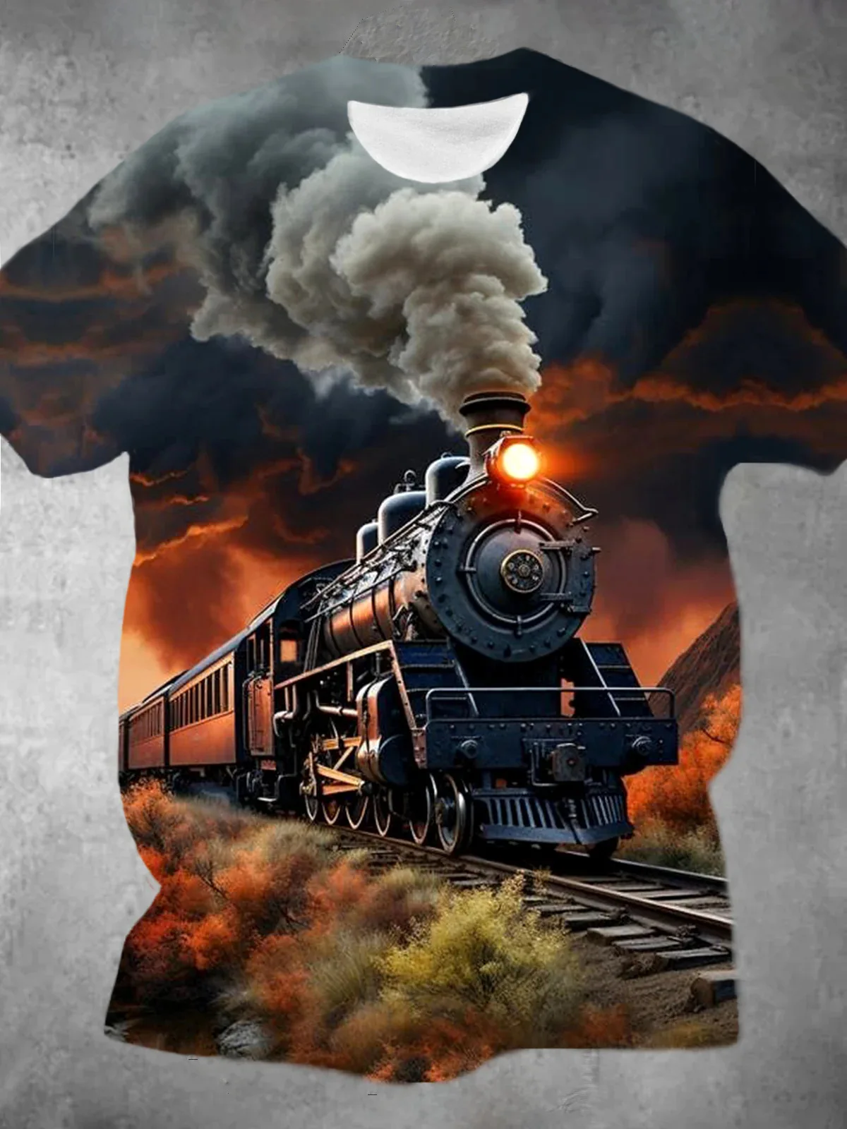 Fashion Train 3D Print T-Shirts Men's Casual O-Neck Short Sleeve T Shirt Oversized Hip Hop Tees Harajuku Y2k Tops Man Clothing