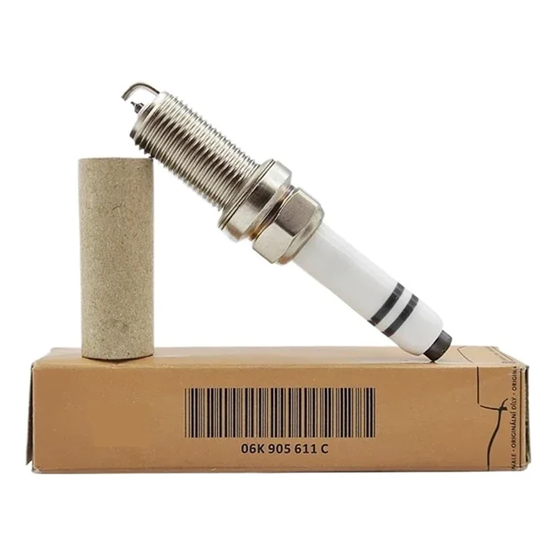 

4/6PCS 06K905611C Spark Plug For Audi A3 A4 A5 A6 TT Q5 Quattro S3 TTS VW Beetle Sharan Passat Phaeton 0241245673 06K 905 611C