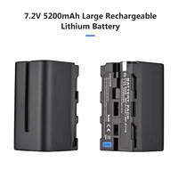 NP-F750/ NP-F770 Camera Battery and Charger Kit 1PC 7.2V 5200mAh Large Rechargeable Battery with USB Cable Replacement for SONY