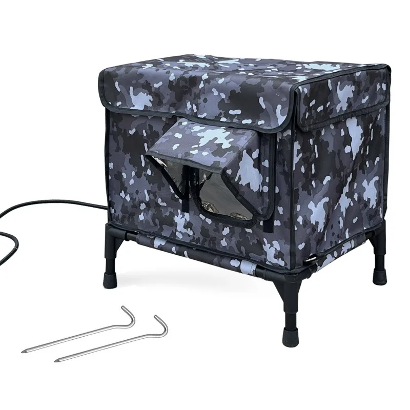 

Large Space Eco-Friendly Solid Luxury Self Heating Cat House for Winter-Waterproof Insulated Warming Outdoor Cat Shelter Box